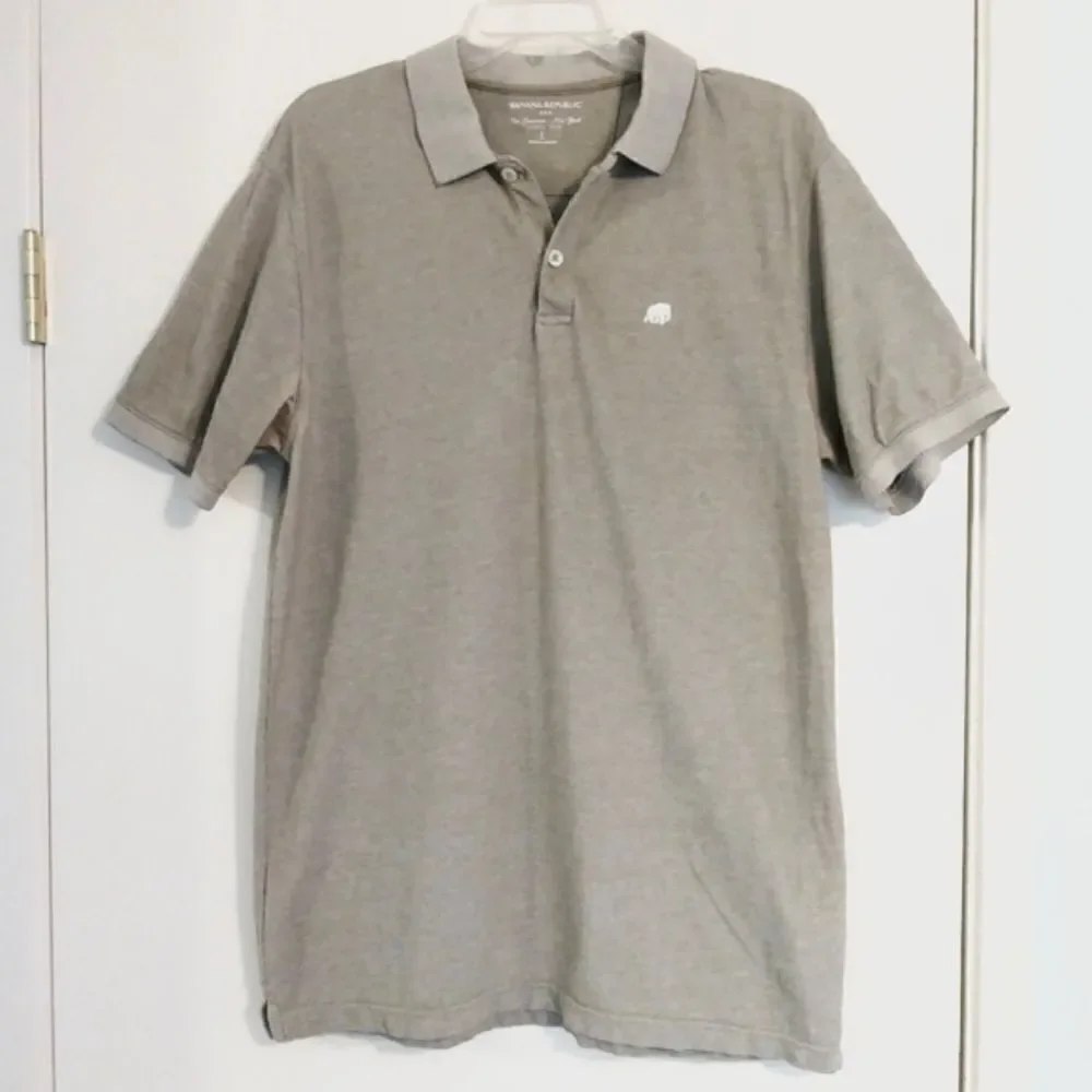 Banana Republic Grey Polo Shirt